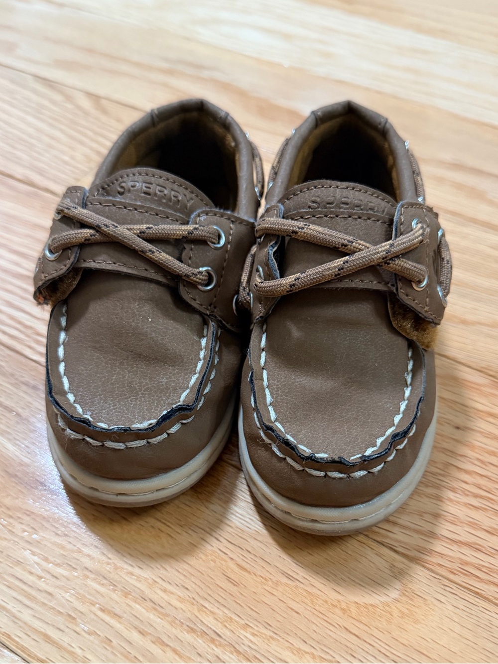 Sperry Toddler Kids Brown Boat Shoes (Size 6)